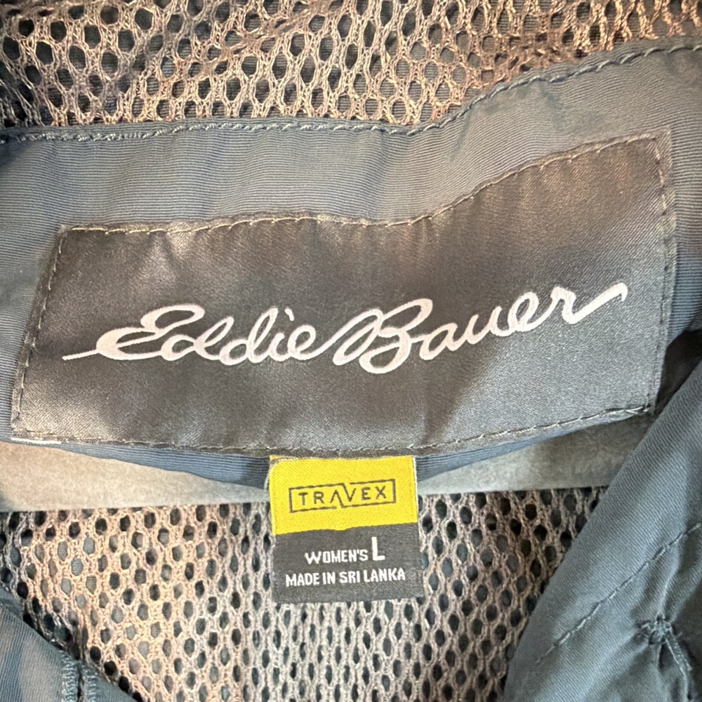 Eddie Bauer Travex Women's L Blue Lightweight Breathable Jacket Windbreaker - Picture 13 of 16